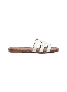 -----------SAM EDELMAN ---- ------------OFF WHITE ----Bay' leather slide sandals --