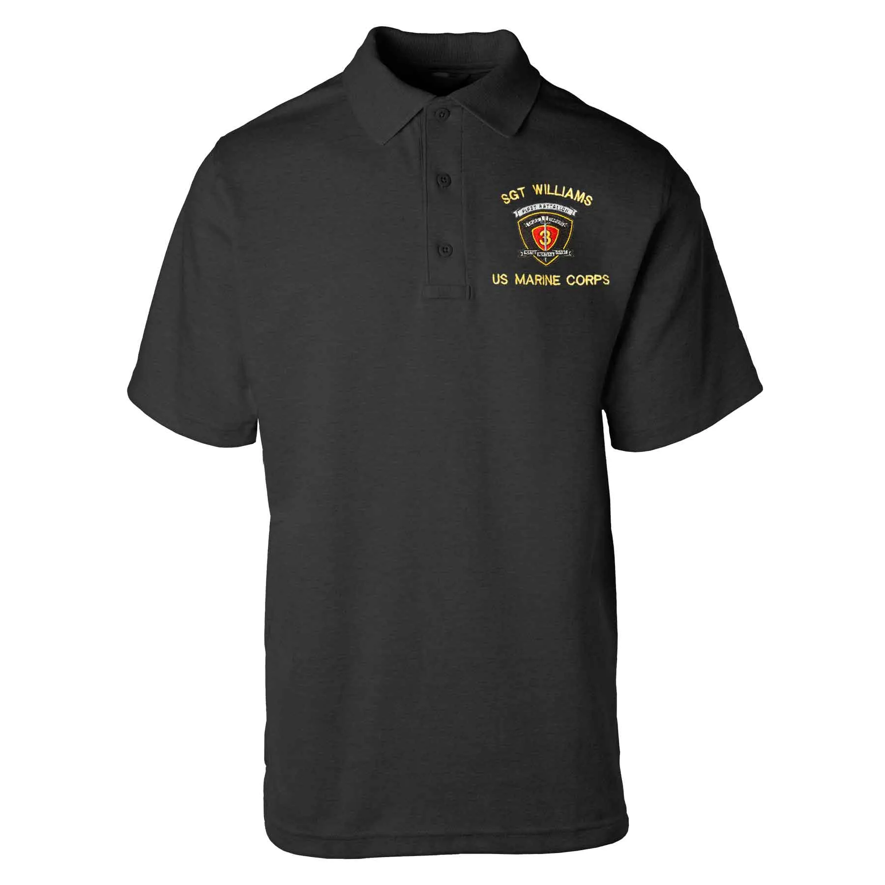 1st Battalion 3rd Marines Embroidered Tru-Spec Golf Shirt