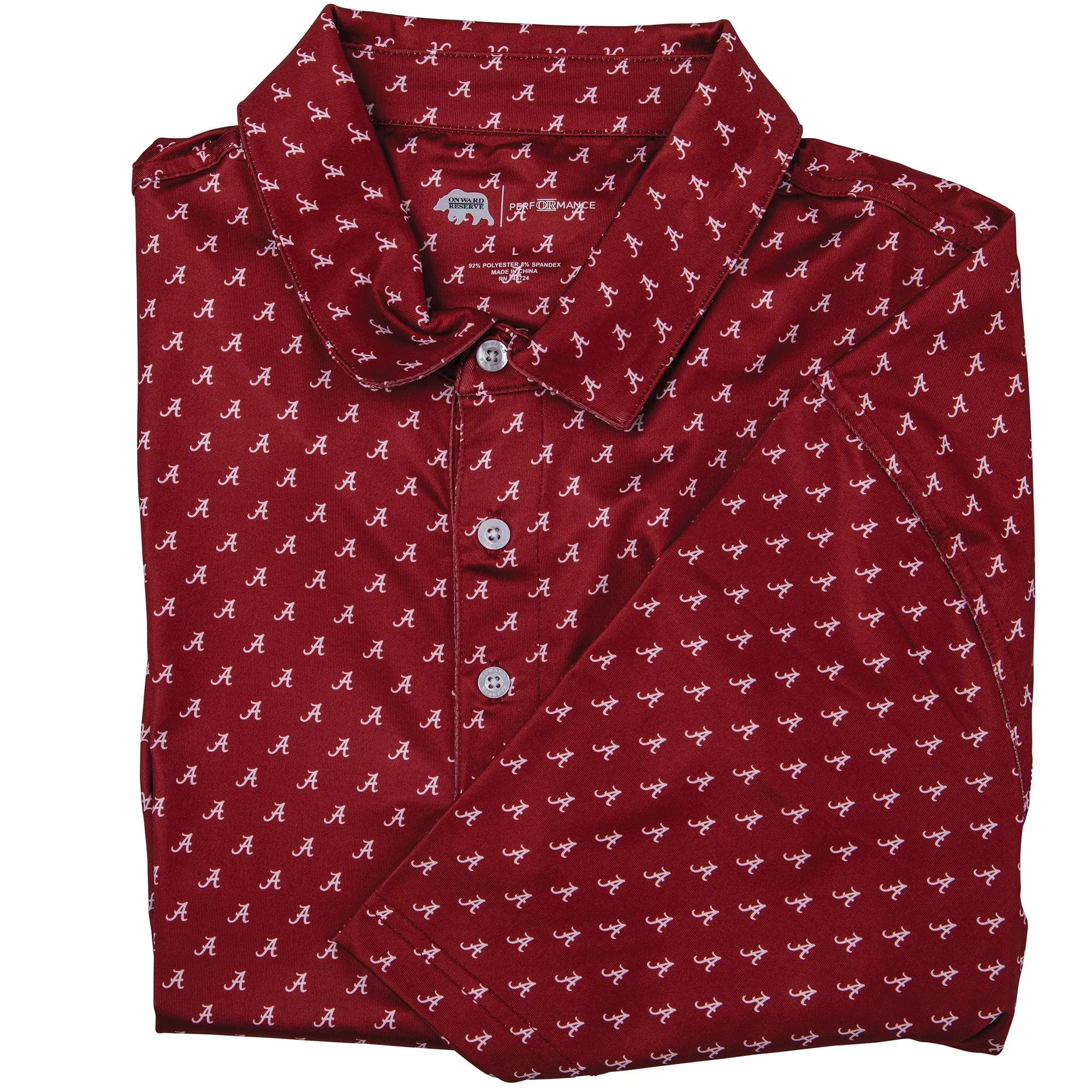 Alabama Script A Printed Performance Polo