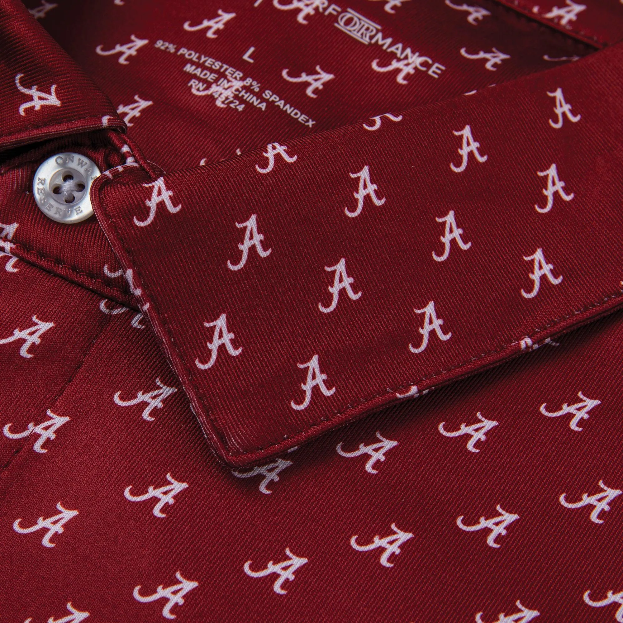 Alabama Script A Printed Performance Polo