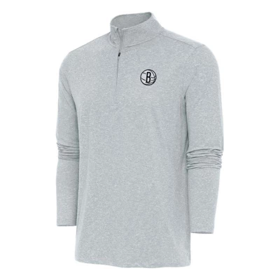 Antigua Brooklyn Nets Hunk 1/4 Zip Pullover Long Sleeve 1/4 Zip