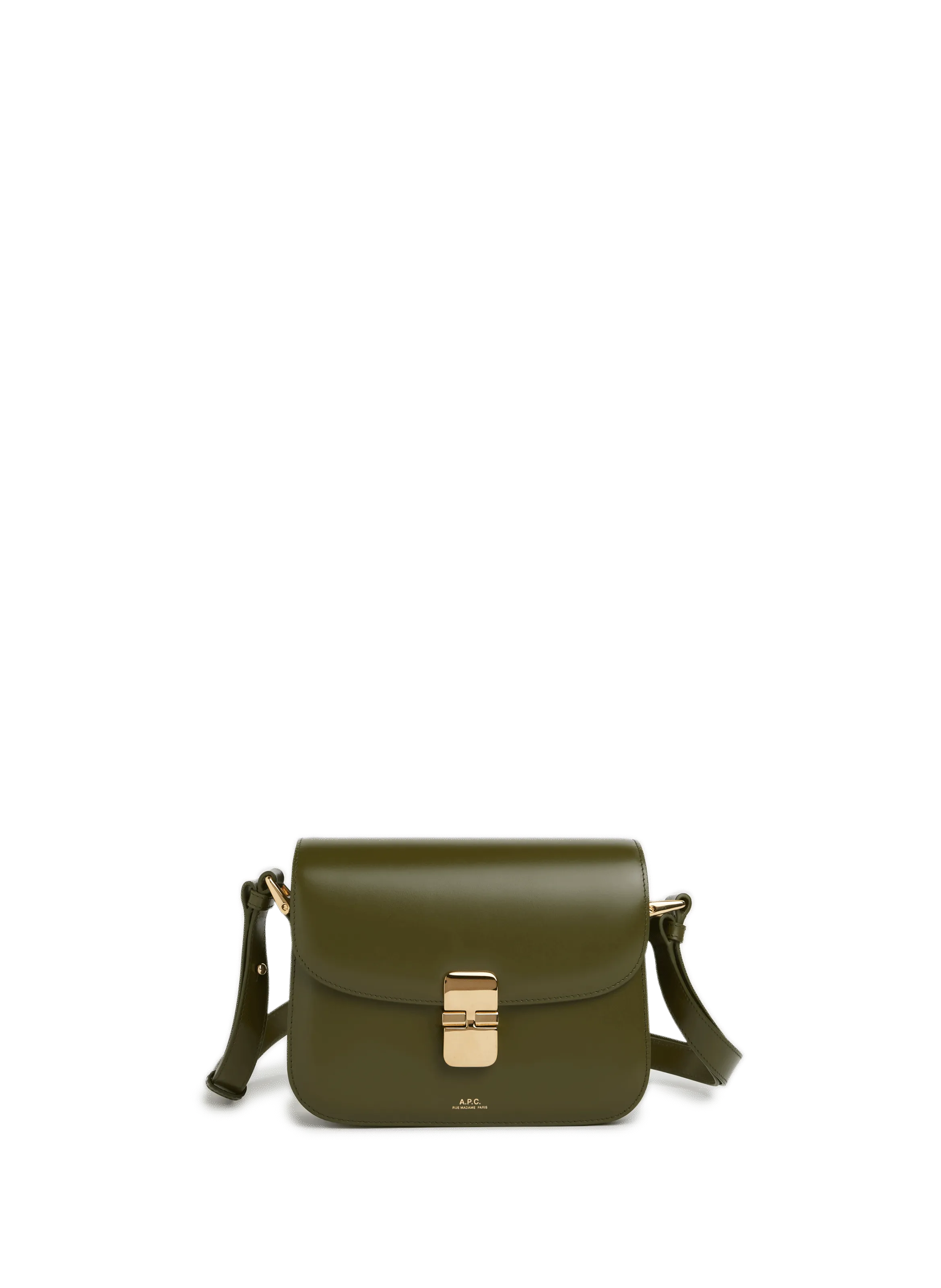 A.P.C.  Grace small leather bag - Green