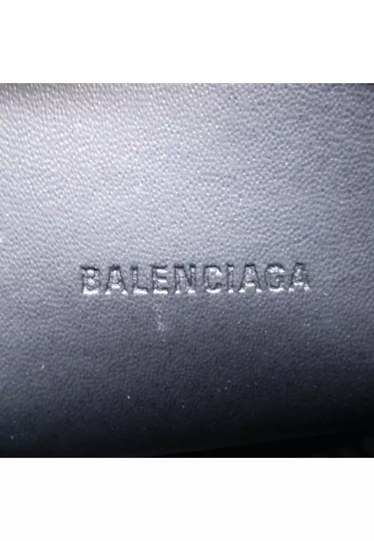 BALENCIAGA Pre-loved BALENCIAGA hour glass 2way shoulder bag Shoulder bag leather black