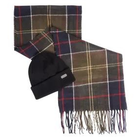 Barbour Swinton Beanie & Galingale Scarf Gift Set