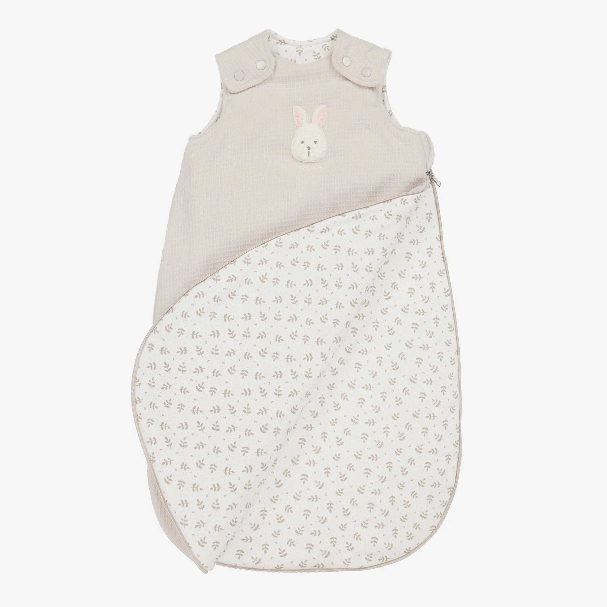 Beige Cotton Bunny Sleeping Bag (73cm)