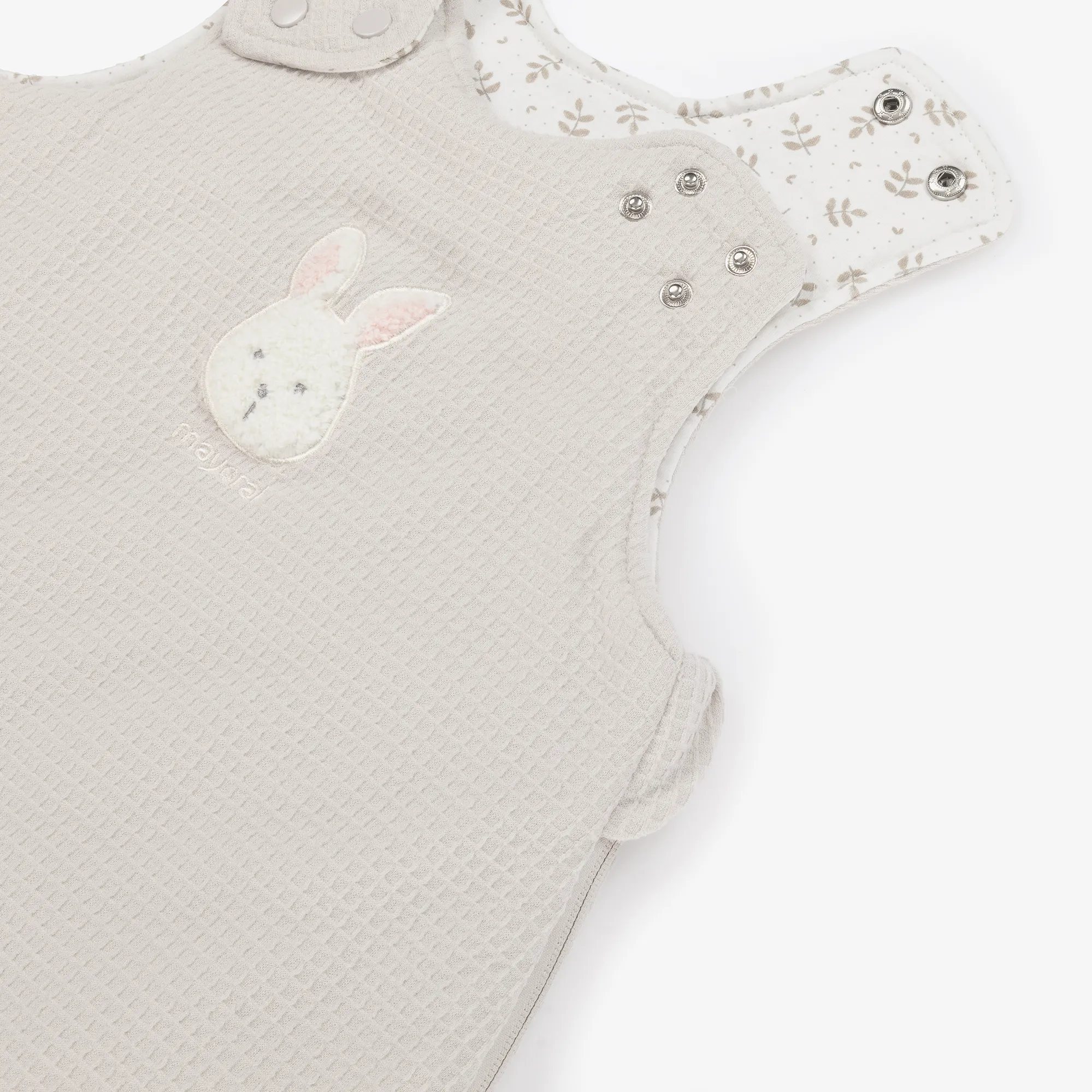 Beige Cotton Bunny Sleeping Bag (73cm)