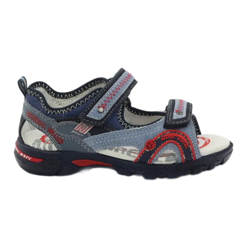 Boys' sandals Bartek 19113 blue red multicolored