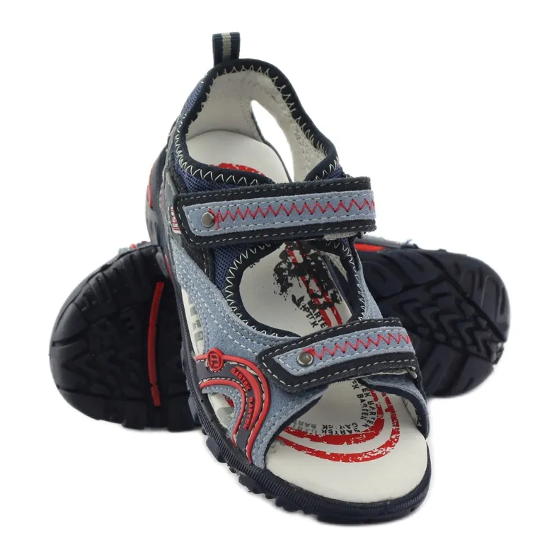 Boys' sandals Bartek 19113 blue red multicolored