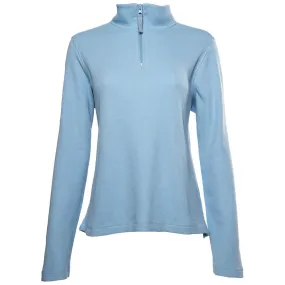 Charles River Women's NeoHtrBlue Waffle Quarter Zip Pullover