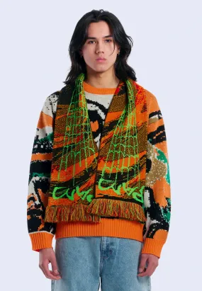 Creature Knitted Scarf - Multi