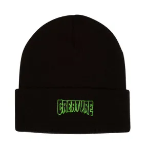 Creature Skateboards Outline Logo Beanie (Black)