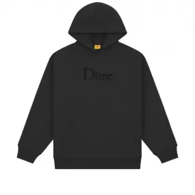 Dime Classic Chenille Logo Pullover Hooded Sweatshirt (Black)