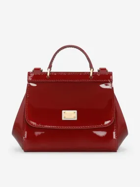 Dolce & Gabbana Girls Patent Leather Mini Sicily Bag in Red (14cm)