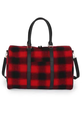 EBD10706 BUFFALO PATTERN DUFFLE BAG