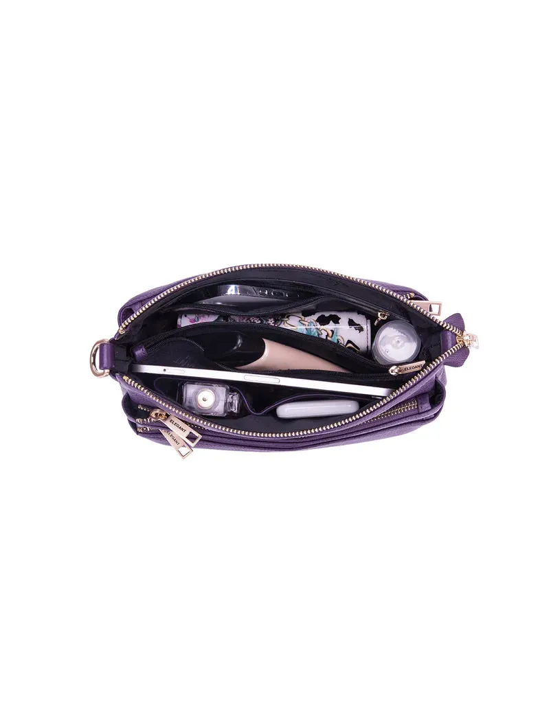 Faith Leather Bag Purple