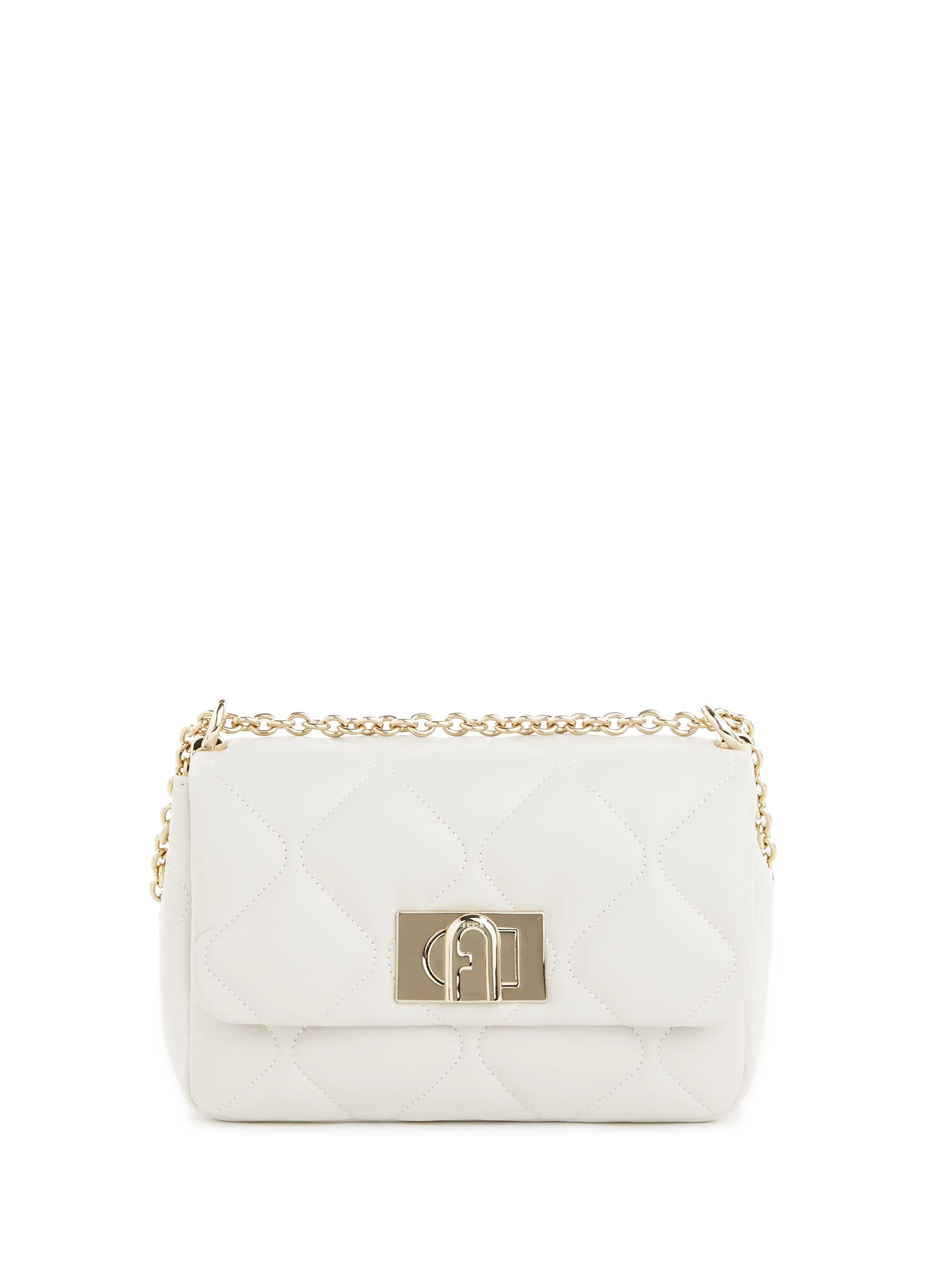 FURLA  Quilted leather bag - White