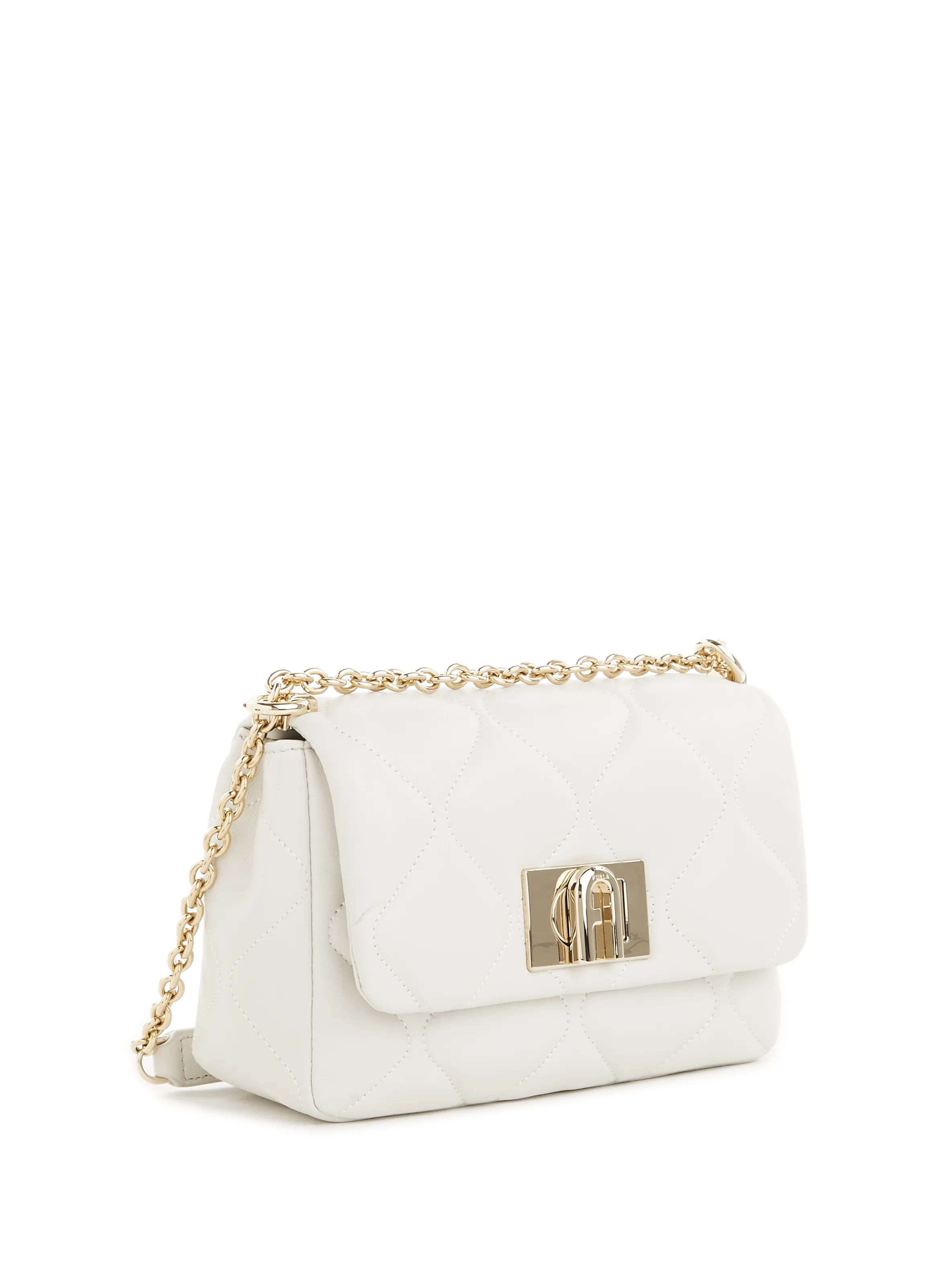 FURLA  Quilted leather bag - White