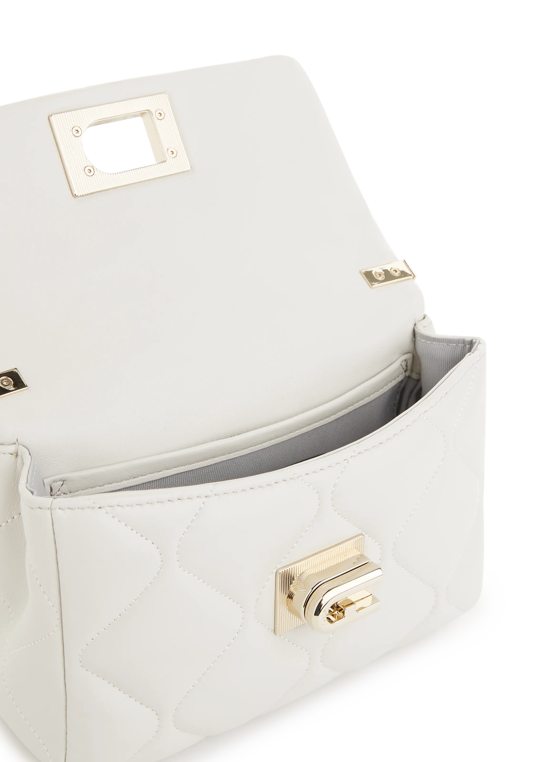 FURLA  Quilted leather bag - White