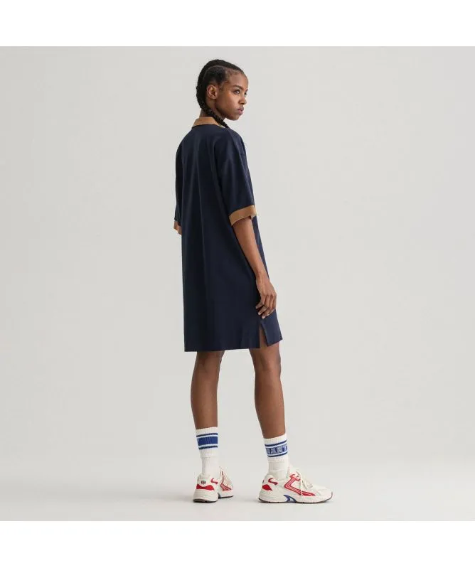 GANT Colorblock Polo Dress | Navy