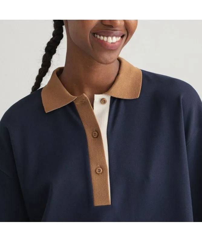 GANT Colorblock Polo Dress | Navy