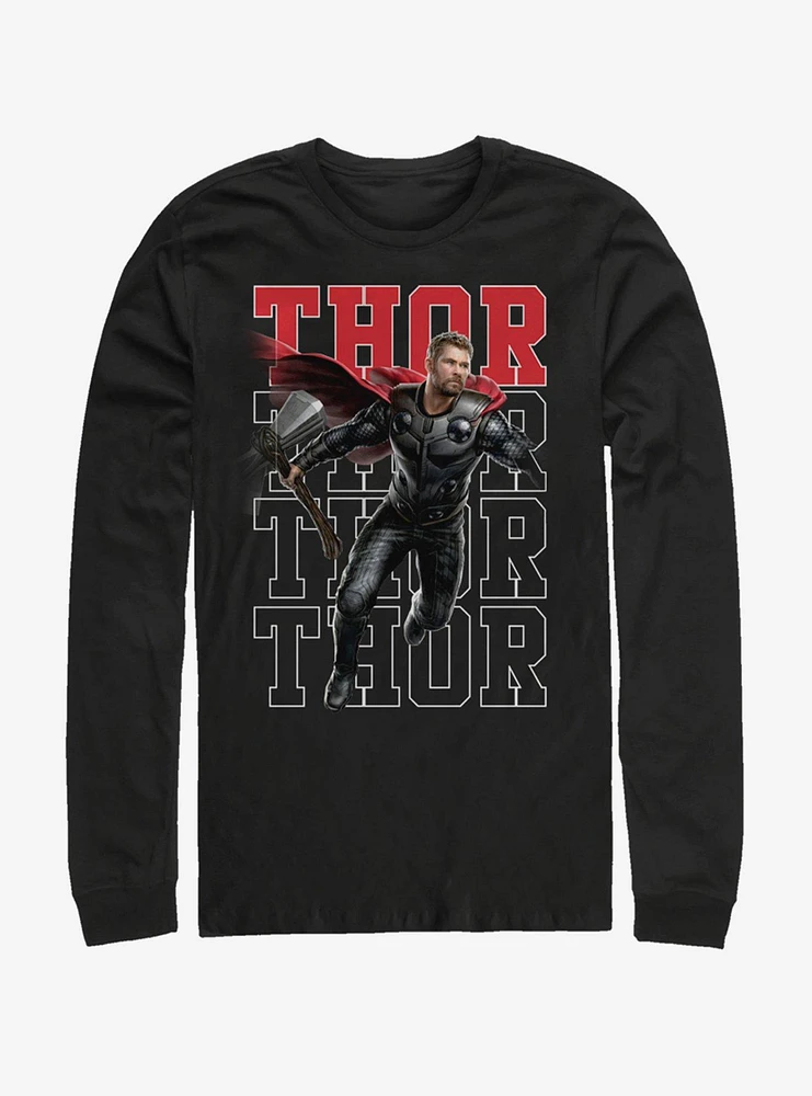 Hot Topic Marvel Avengers: Endgame Heroic Shot Thor Long-Sleeve T-Shirt