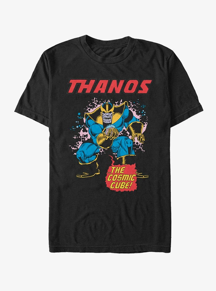 Hot Topic Marvel Avengers Thanos Cube T-Shirt