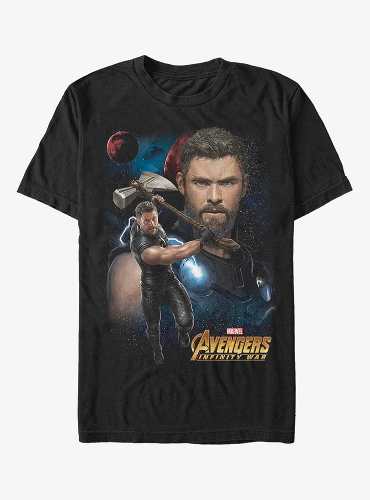 Hot Topic Marvel Avengers Thors Weapon T-Shirt