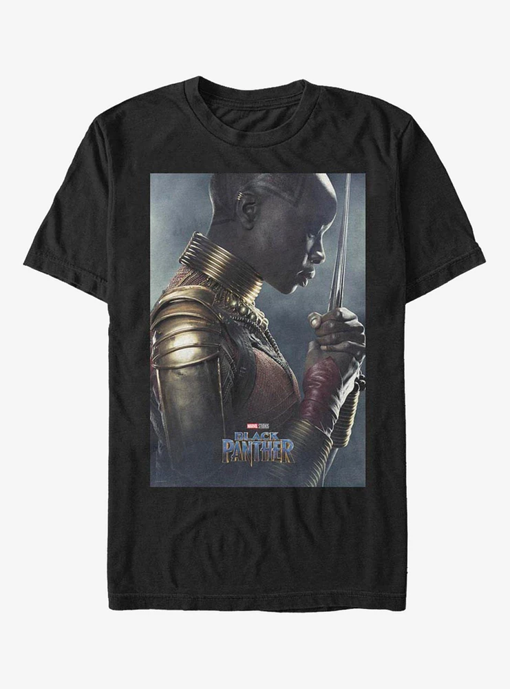 Hot Topic Marvel Black Panther Okoye Poster T-Shirt