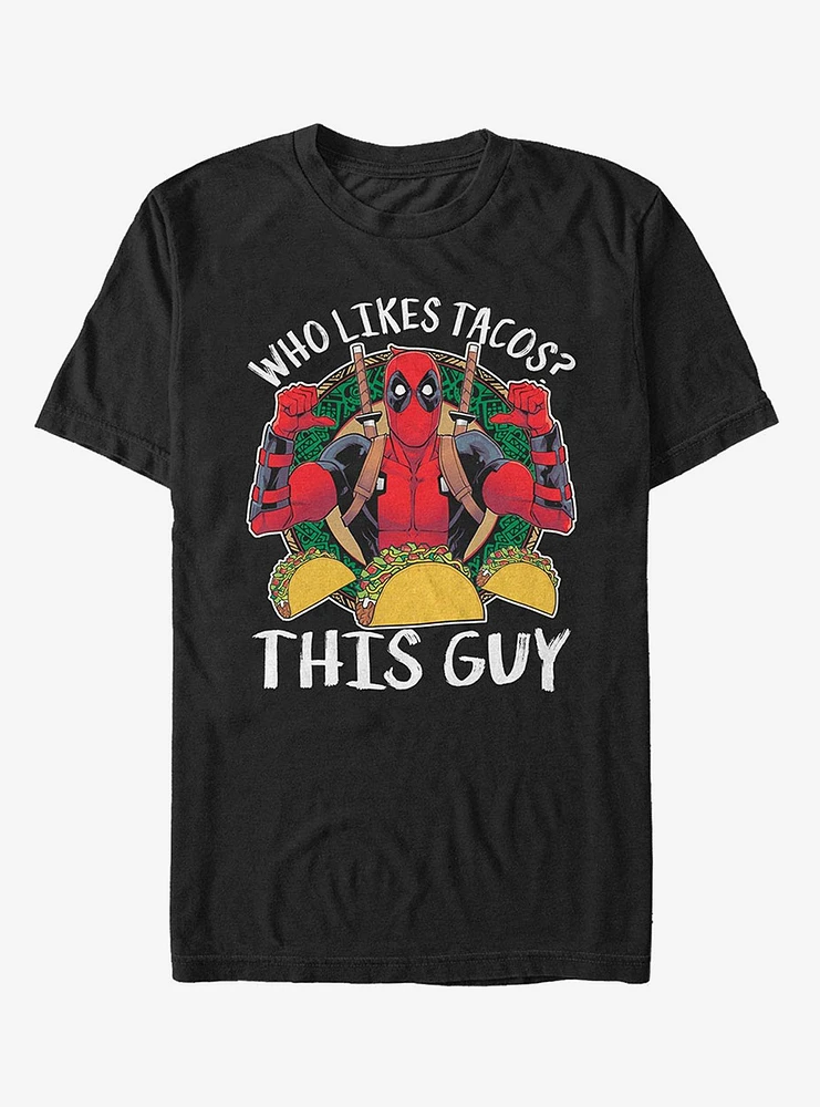 Hot Topic Marvel Deadpool Likes Tacos T-Shirt