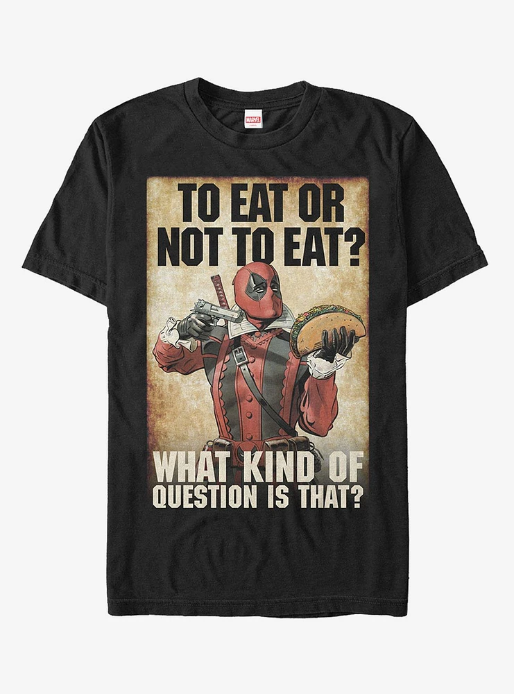 Hot Topic Marvel Deadpool To Eat Or Not T-Shirt