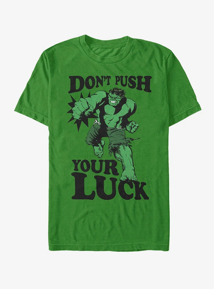 Hot Topic Marvel Hulk Push the Luck T-Shirt