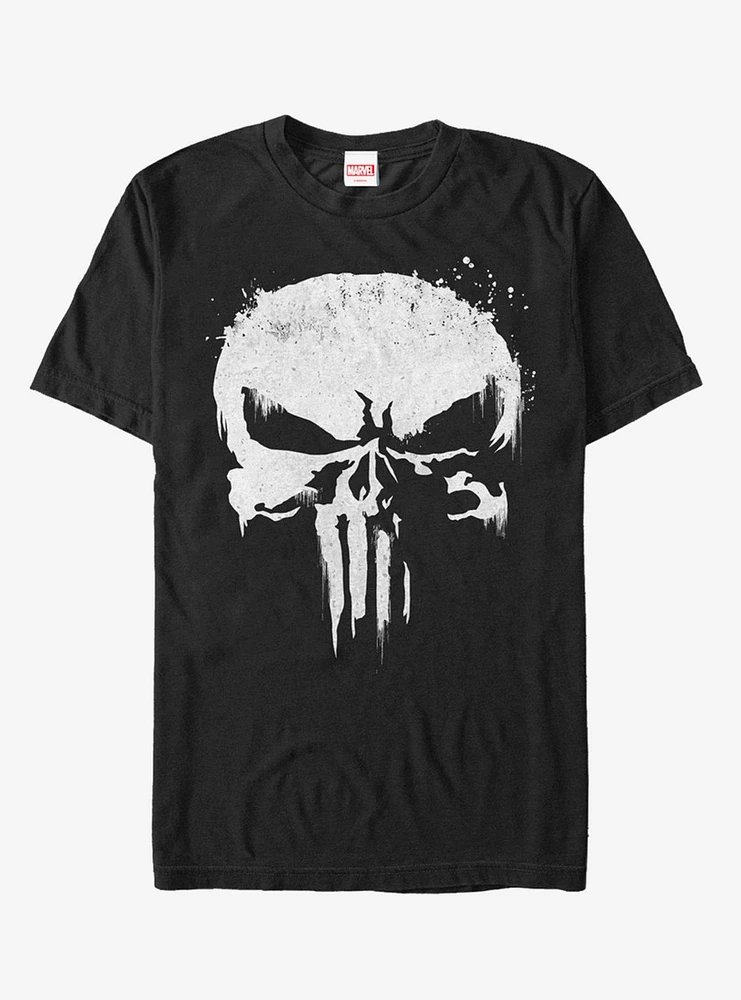 Hot Topic Marvel Punisher White Out T-Shirt