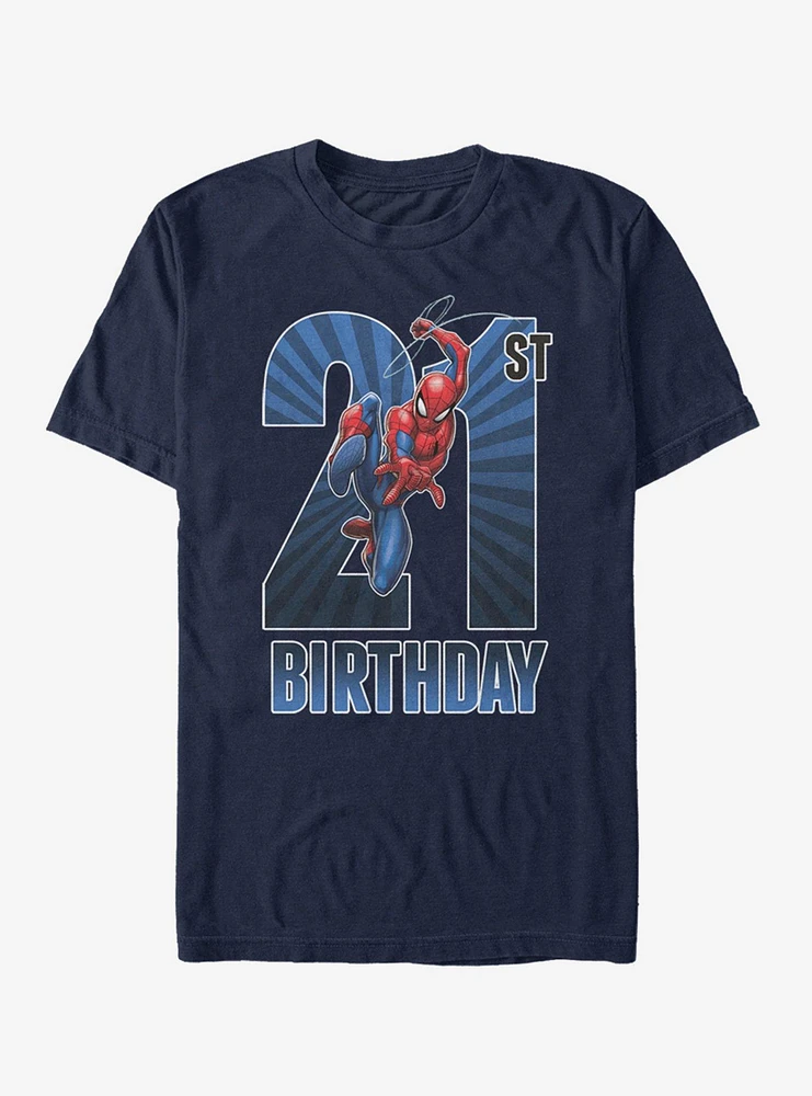 Hot Topic Marvel Spider-Man 21th Bday T-Shirt