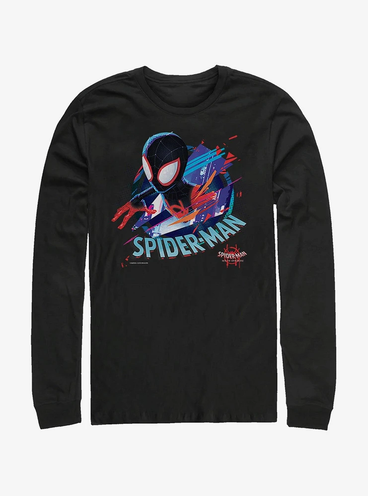 Hot Topic Marvel Spider-Man Cracked Spider Long-Sleeve T-Shirt