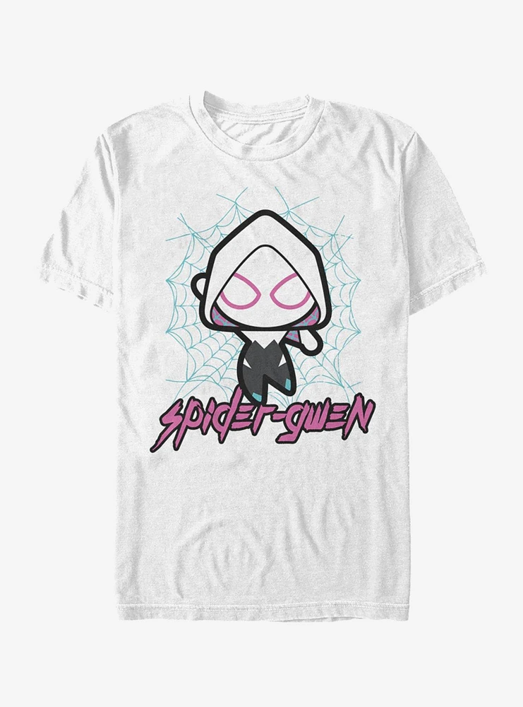 Hot Topic Marvel Spider-Man: Into The Spider-Verse Spider-Gwen Kawaii Gwen T-Shirt