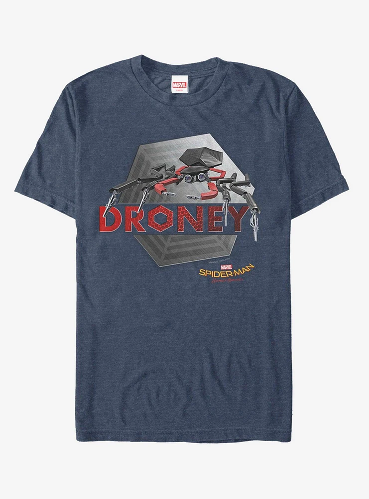 Hot Topic Marvel Spider-Man Metal Drone T-Shirt