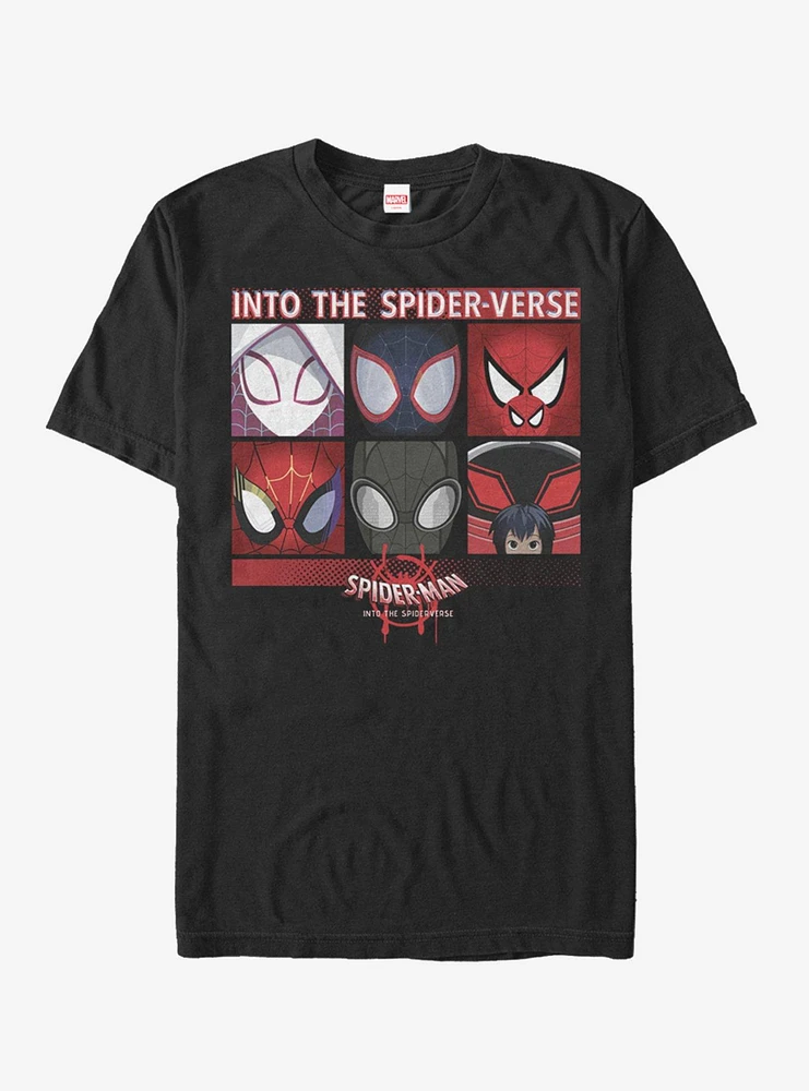 Hot Topic Marvel Spider-Man Six Up T-Shirt