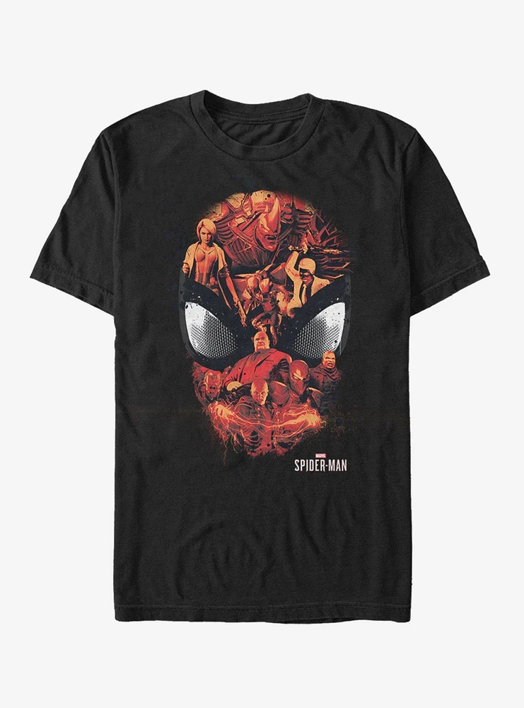 Hot Topic Marvel Spider-Man Spider Villains T-Shirt