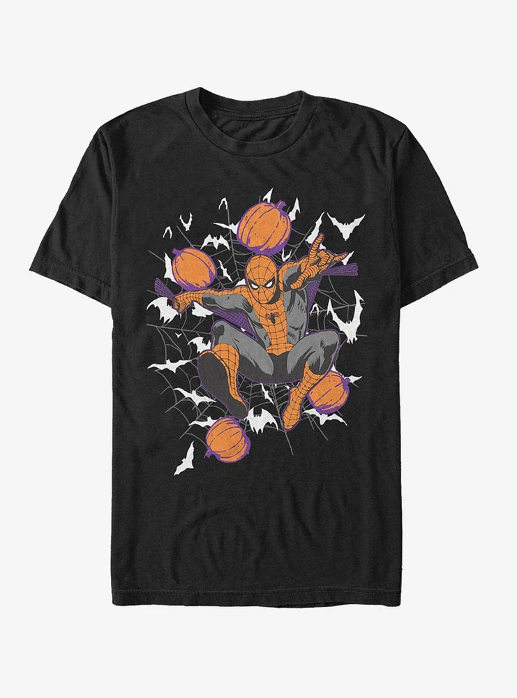 Hot Topic Marvel Spider-Man Spidey Webs T-Shirt