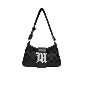 MISBHV MONOGRAM SHOULDER BAG SMALL, Black 