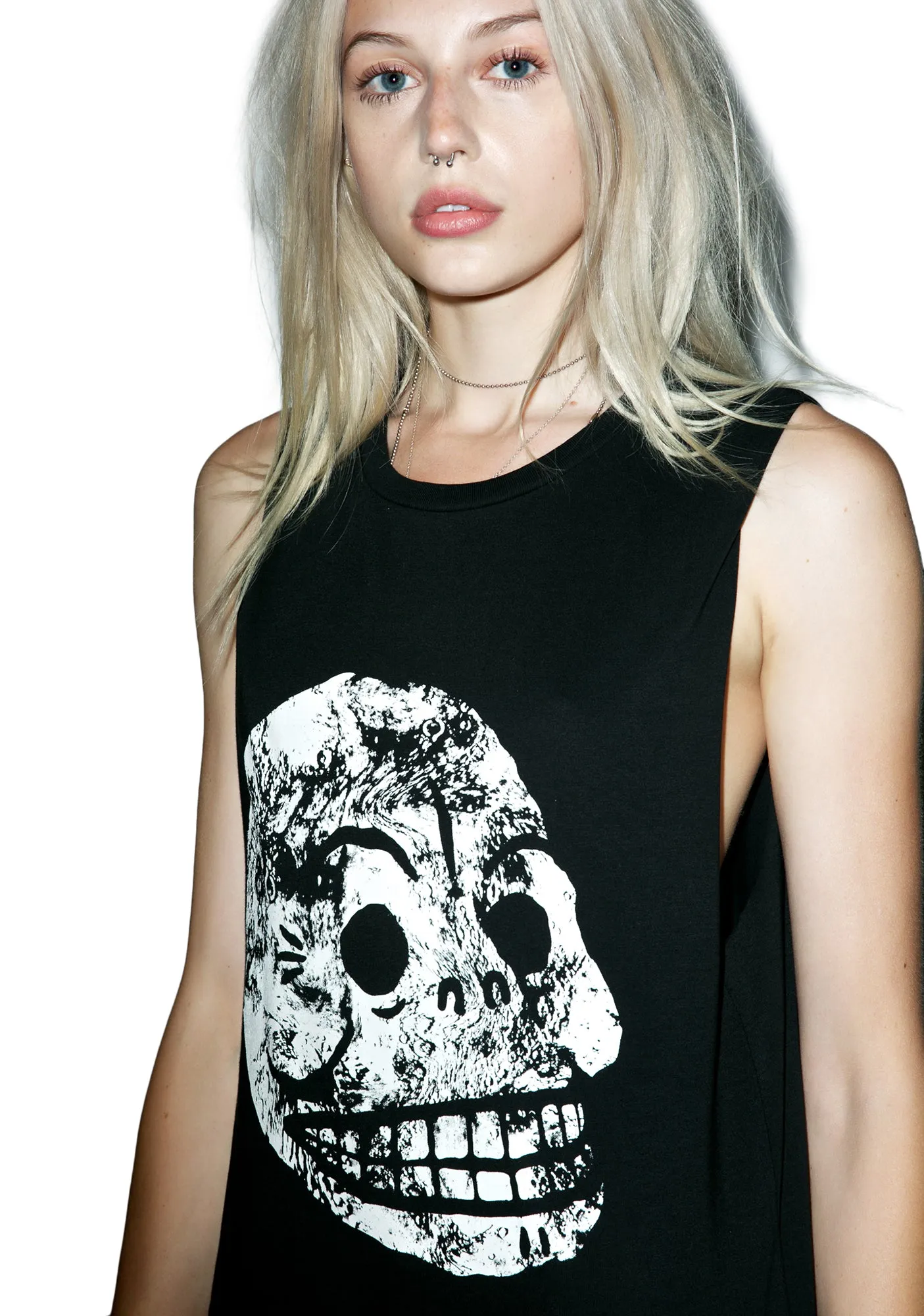 Muscle Moon Skull Tank-