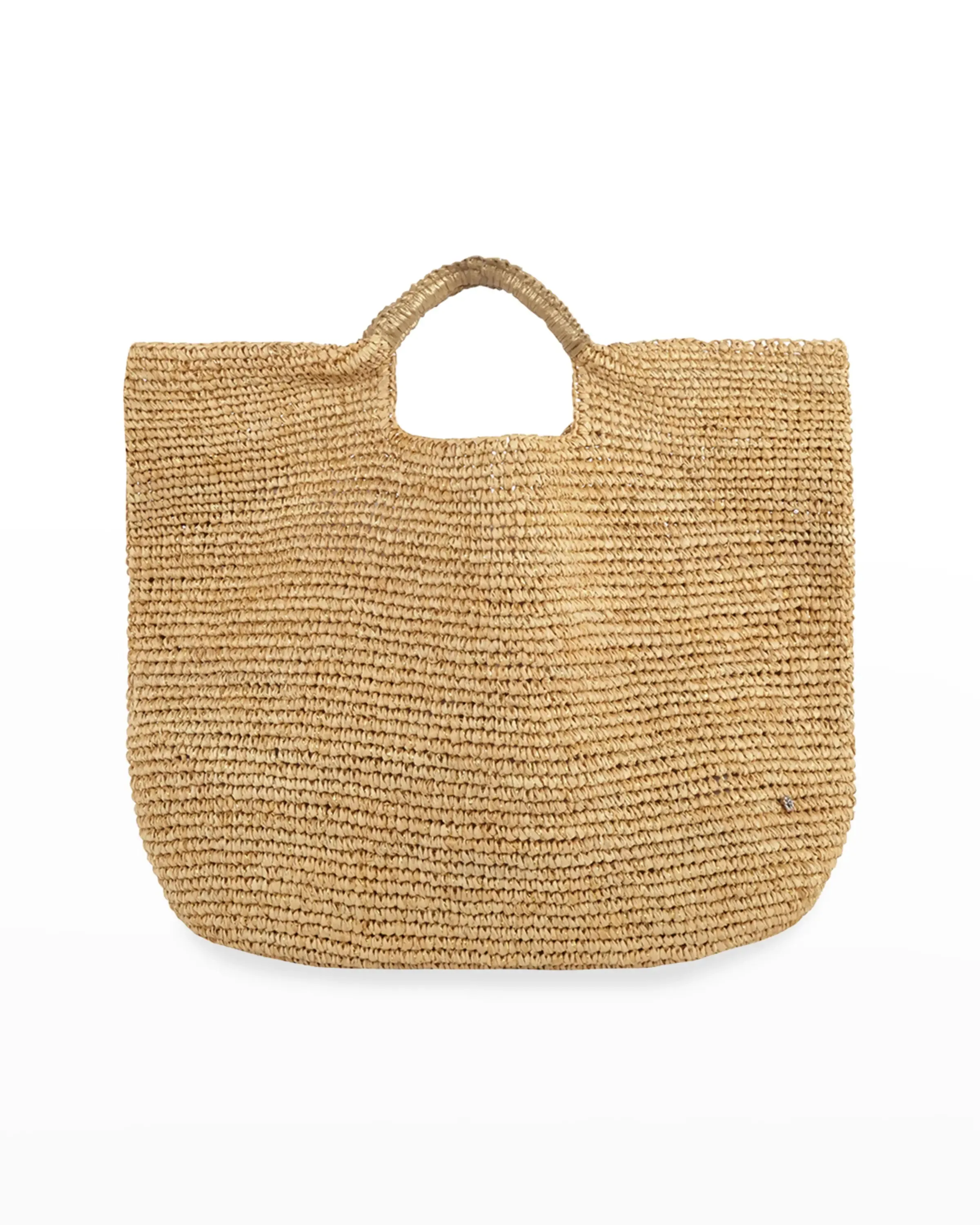 Napa Lux Metallic Raffia Beach Tote