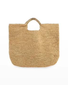 Napa Lux Metallic Raffia Beach Tote