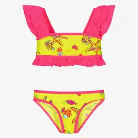 Neon Yellow & Pink Bikini