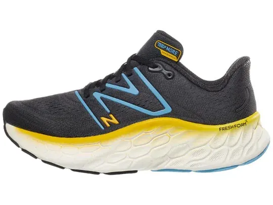 New Balance | Fresh Foam X More v4 | Men's | Black/Coastal Blue/Ginger Lemon