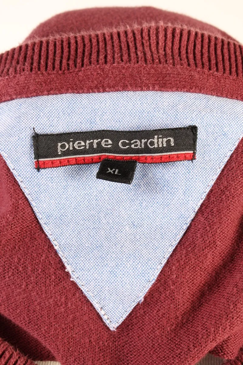 Pierre Cardin Pullover Jumper Bordeaux XL - Pepper Tree London