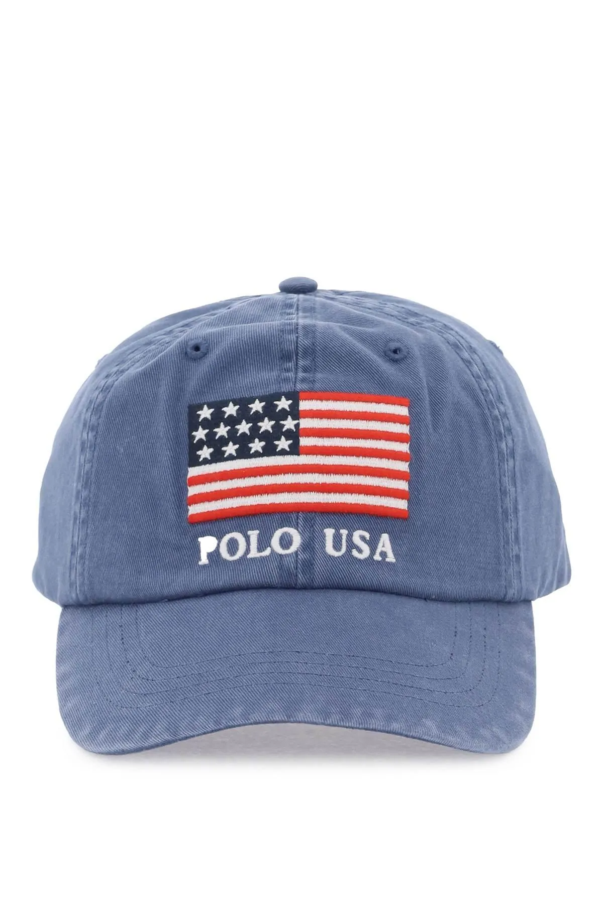 Polo Ralph Lauren    Polo Ralph Lauren Baseball Cap In Twill With Embroidered Flag