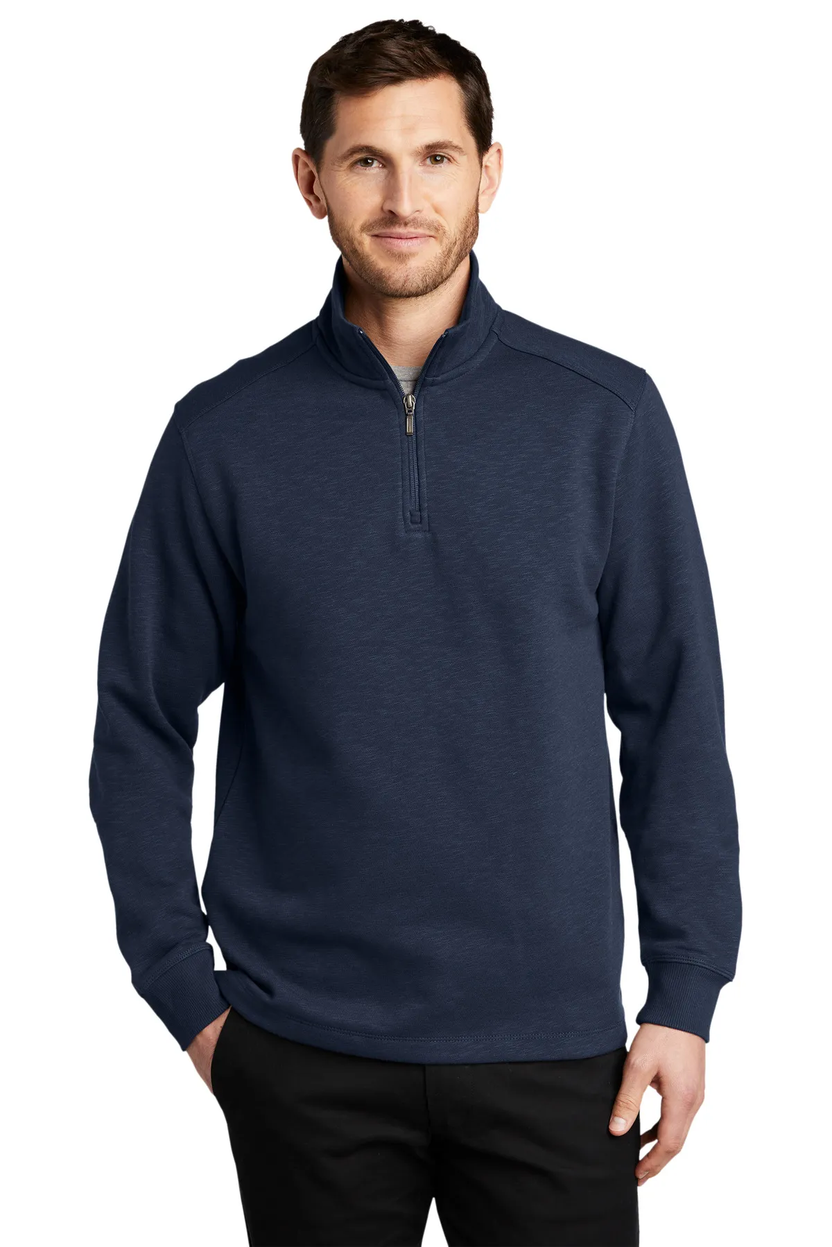 Port Authority F295    Slub Fleece 1/4-Zip Pullover SKU: F295