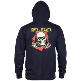 Powell Peralta Ripper Mid Weight Hooded Pullover Men's Sweatshirt - Navy