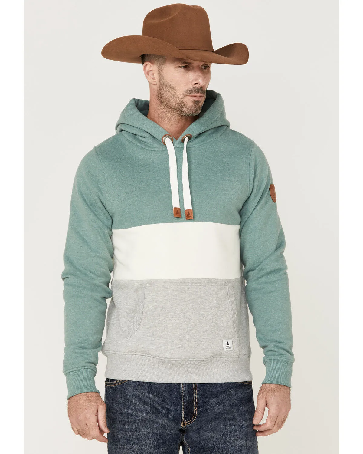 Product Name:  Wanakome Men's Colorblock Rivera Hooded Pullover Sweatshirt